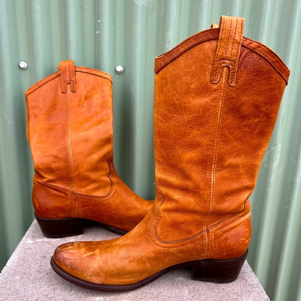 Frye caramel brown boot men’s sz 11B - Picture 5 of 11